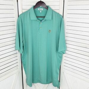 Peter Millar Summer Comfort Jubilee Stripe Polo Shirt Green XL